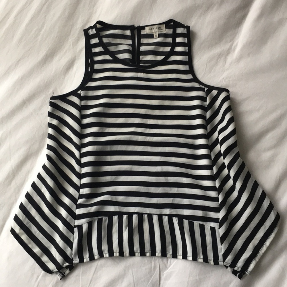 Black & White Striped Blouse